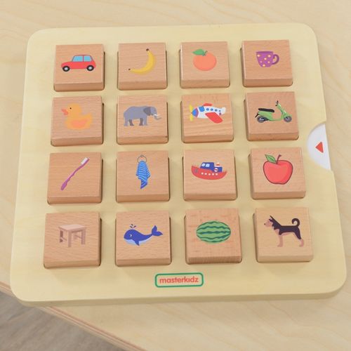 MASTERKIDZ Gra Dopasuj Cienie Łączenie w Pary Rozpoznawanie Przedmiotów Montessori na Arena.pl