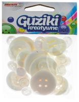 GUZIKI KREATYWNE BIAŁE GU9 BREWIS