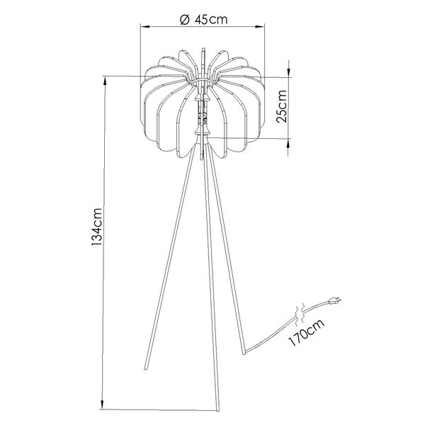 Lampa podłogowa MULA 45 żółta zdjęcie 10