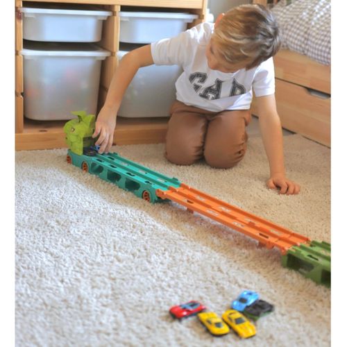 WOOPIE Zabawkowa Ciężarówka Dinozaur Tor 2,1 m dla Samochodzików na Arena.pl