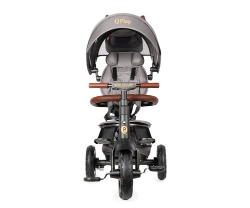 MILLY MALLY 5901 Qplay Rowerek trójkołowy Rito Deluxe Rubber grey na Arena.pl