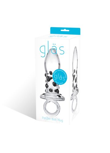 Szklany plug analny - Glas Pacifier Glass Butt Plug na Arena.pl
