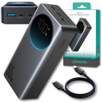 POWERBANK 30000 mAh POWER BANK Z WYŚWIETLACZEM LED MOCNY 65W + KABEL USB-C