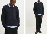 Abercrombie & Fitch sweter męski kolor granatowy KI120-4189 M