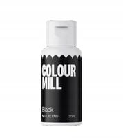 Colour Mill Barwnik olejowy do mas tłustych czarny Black 20 ml