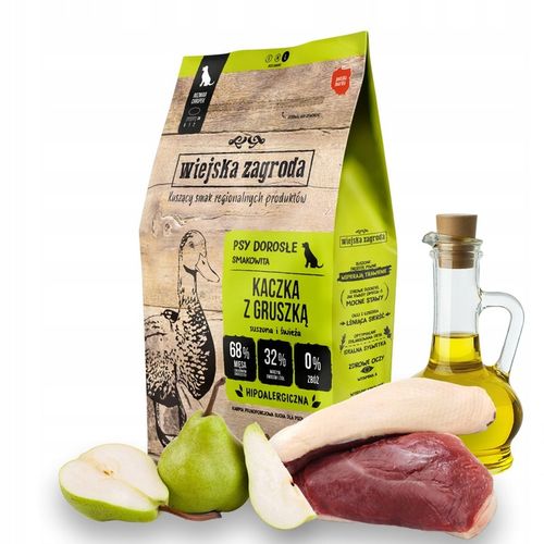 Wiejska Zagroda Karma sucha dla psa KACZKA GRUSZKA WARZYWA Duże rasy L 9kg na Arena.pl