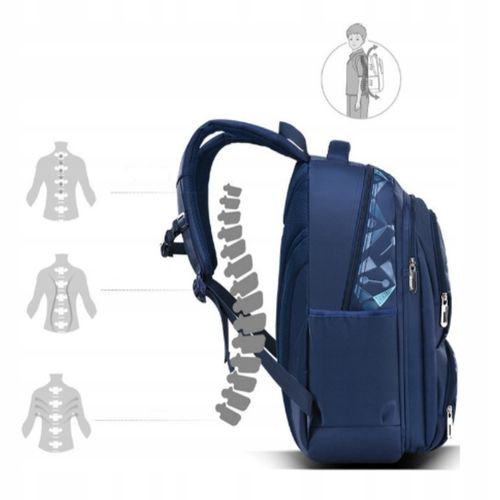 PLECAK SZKOLNY TORNISTER MŁODZIEŻOWY POJEMNY DLA CHŁOPCA KL. 1-3 na Arena.pl