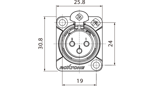 Roxtone gniazdo tablicowe XLR RX3FD-NT na Arena.pl
