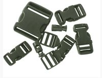 Zestaw klamer do pasków, taśm plecaka Buckle Set zielony, Mil-Tec