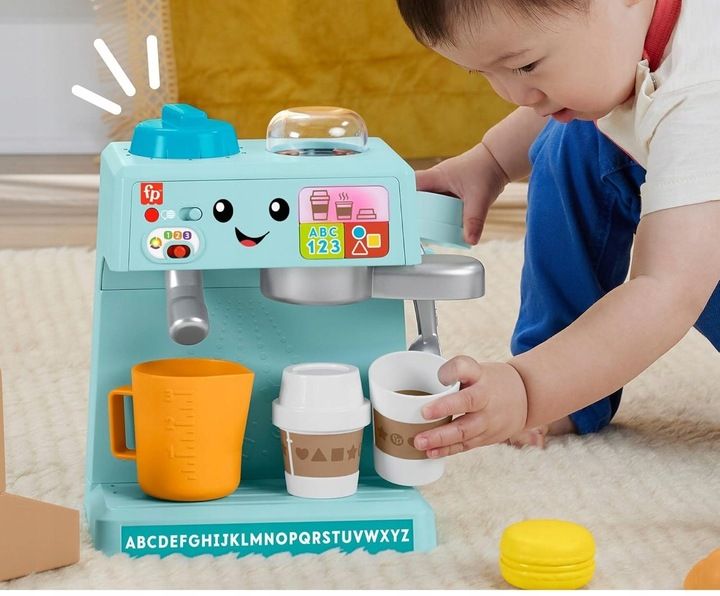 FISHER PRICE EKSPRESS DO KAWY edukacyjna interaktywna zabawka +18 m-cy zdjęcie 2