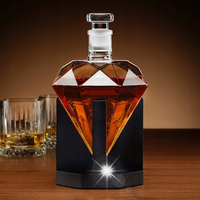 KARAFKA DO WHISKY DIAMENT SZKLANA Z KORKIEM prezent dla chłopaka na święta