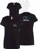 T-shirt krótki rękaw damski TWÓJ WŁASNY HAFT LOGO firmowa reklamowa 5 szt