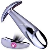 Stalowy Korek Analny, Zatyczka Penis Z Kryształem