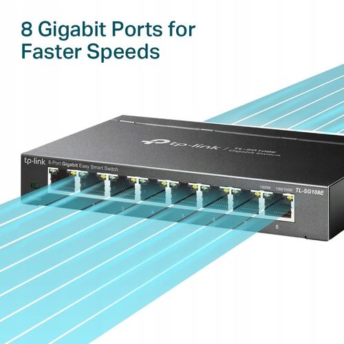 SWITCH TL-SG108E 8-PORTOWY TP-LINK na Arena.pl