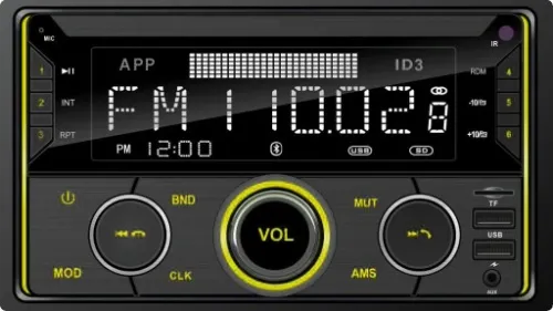 RADIO SAMOCHODOWE 2-DIN BLUETOOTH USB SD RDS LCD RGB MIKROFON PILOT ZESTAW na Arena.pl