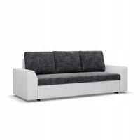 KANAPA LUGO CIEMNY SZARY BIAŁY Rozkładana Wygodna BONELL Funkcja Spania