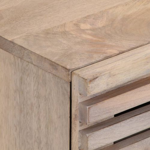 Szafka nocna, 40x34x46 cm, bielone drewno mango na Arena.pl