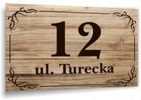 Tabliczka Tablica ADRESOWA ALUMINIOWA Numer domu posesji cyfry ulica