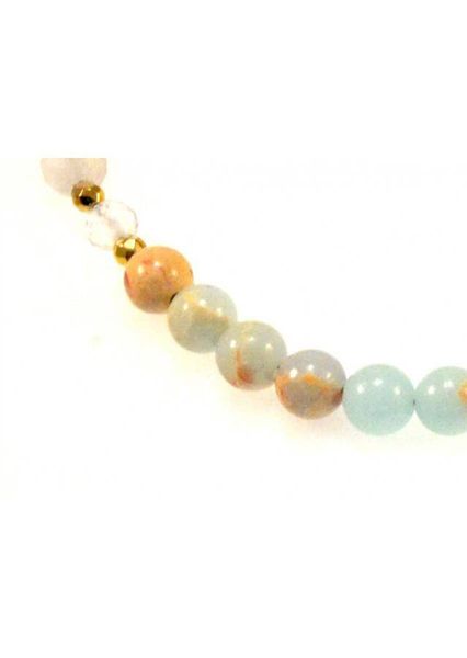 Bransoletka Kryształ Jaspis 925 zdjęcie 2