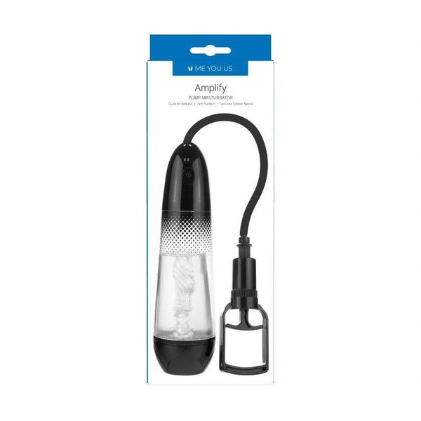 Pompka- Me You Us Amplify Pump Masturbator Clear/Black zdjęcie 3
