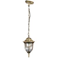 Wisząca LAMPA antyczna FLORENCJA 302557 Polux zewnętrzna OPRAWA ogrodowa IP33 outdoor patyna