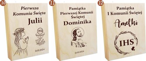 BIBLIA NA KOMUNIĘ PAMIĄTKA PIERWSZEKJ KOMUNII Z GRAWEREM PIĘKNY PREZENT na Arena.pl