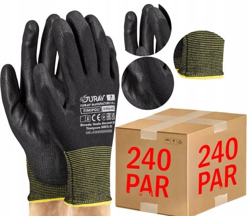 rękawice robocze czarne j-timipoli_bb7-s - 240 par na Arena.pl