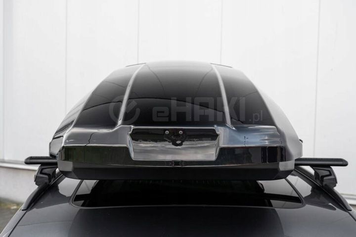 BAGAŻNIK DACHOWY BOX BOKS KUFER HAKR ETERNAL 600 Litrów CZARNY POŁYSK zdjęcie 14