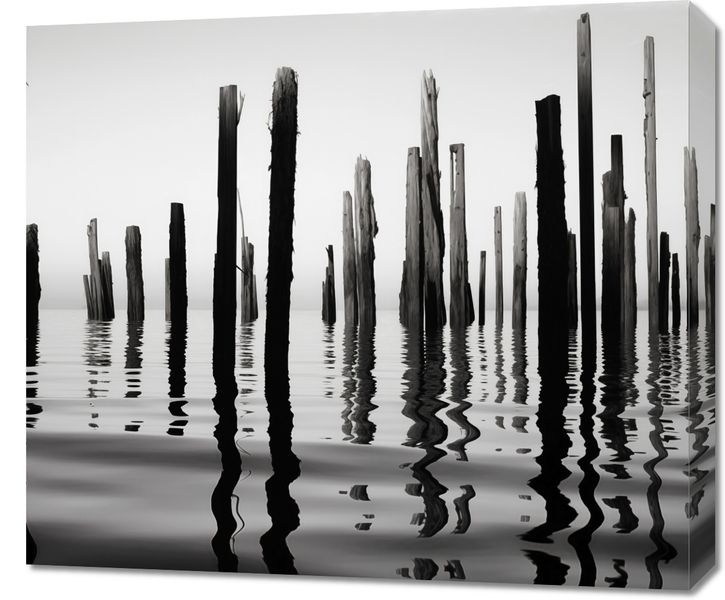 Obraz 70x60cm Refleksje Nad Wodą zdjęcie 1