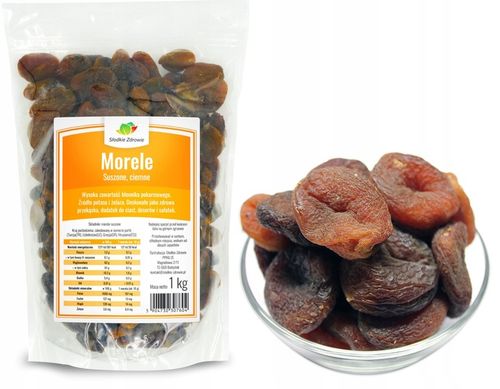 MORELE SUSZONE 1kg NATURALNE CIEMNE niesiarkowane na Arena.pl
