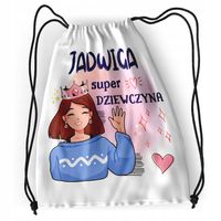 Plecak Sportowy Szkolny Dla Jadwigi Córki Dziecka Z Nadrukiem Ze Zdjęciem