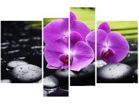 130CM 85 OBRAZ 4 ELEM KAMIENIE STORCZYKI ŚCIENNY