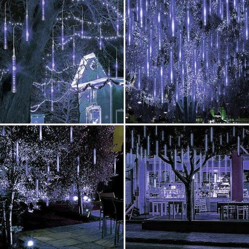 METEORY LED LAMPKI PADAJĄCY ŚNIEG SOPLE OŚWIETLENIE ŚWIĄTECZNE 50 CM IP44 na Arena.pl