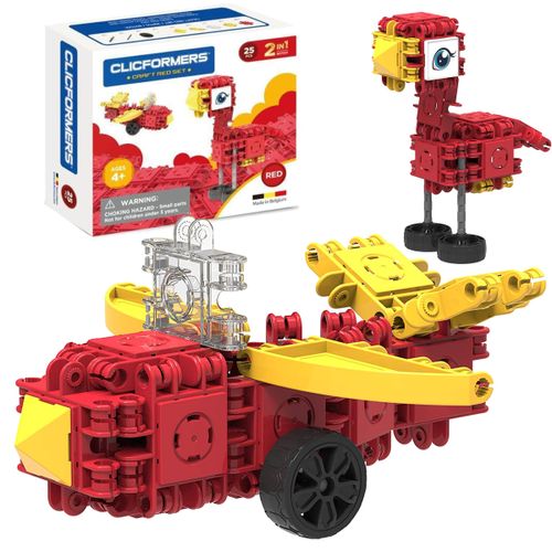 KLOCKI CLICS CLICFORMERS Craft set czerwony 25el. na Arena.pl