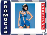 OBSESSIVE Air hostess kostium 4-czesciowy GORACY