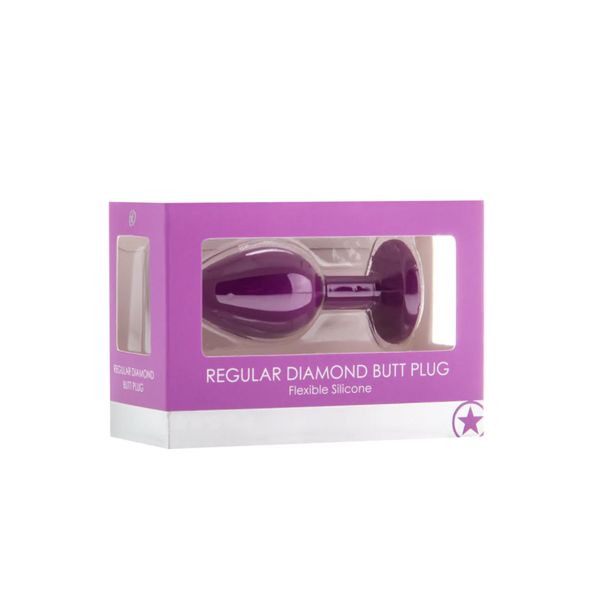 Diamond Butt Plug - Regular Purple zdjęcie 2