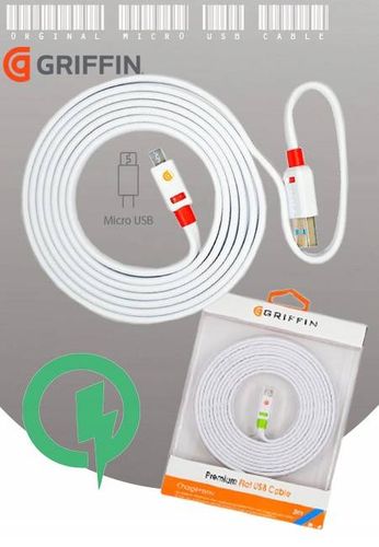Oryginalny kabel GRIFFIN micro USB płaski 3m na Arena.pl