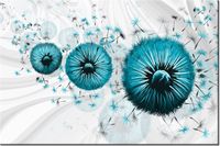 120CM 80CM OBRAZ ŚCIENNY TURKUSOWE DMUCHAWCE 5