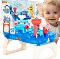 STOLIK Edukacyjny TOR WODNY dla dzieci DO KĄPIELI WANNY OGRODU 3W1, 1+