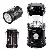 LAMPA SOLARNA TURYSTYCZNA BIWAKOWA POD NAMIOT 2w1 AKUMULATOROWA KEMPINGOWA