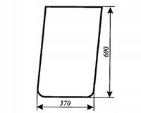 szyba przednia dolna do ciągnika URSUS 1634 kabina oryginalna