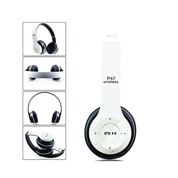 ND41_dS_54805 Słuchawki bluetooth P47 biały zdjęcie 4