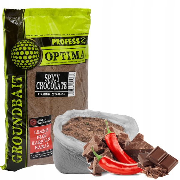 Zanęta Wędkarska PROFESS OPTIMA Pik. czekolada 1kg zdjęcie 1