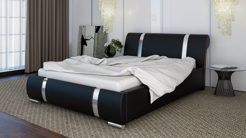 DUŻE ŁÓŻKO 180x200 TAPICEROWANE Z POJEMNIKIEM ŁÓŻKO SYPIALNIANE na Arena.pl