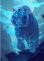 Zestaw Do Malowania Kryształami 5D Rękodzieło Tygrys 30x40 cm