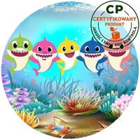Opłatek na tort Baby Shark
