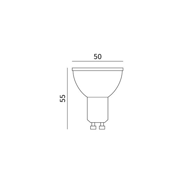 Żarówka LED 7W GU10 premium barwa neutralna biała zdjęcie 6