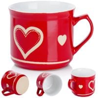 Duży Kubek Ceramiczny do Picia Herbaty Ziół Kawy Czekolady Podgrzewania XL