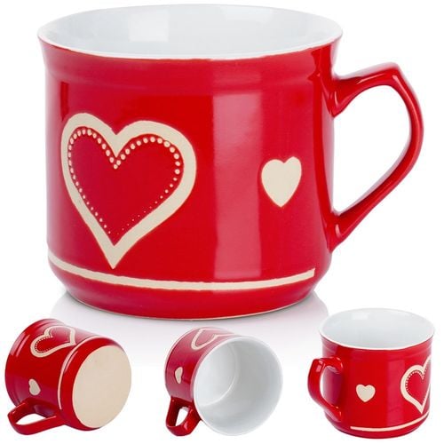 Kubek ceramiczny serce 650 ml na Arena.pl