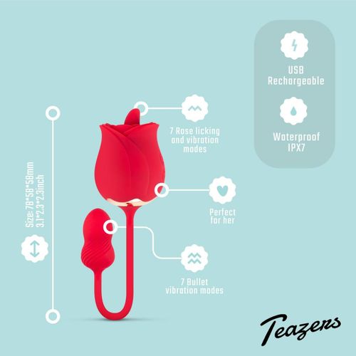 teazers rose vibrator and clitoris stimulator na Arena.pl